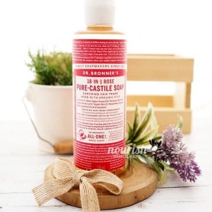 Dr Bronners Rose Pure-Castile Soap 237 Ml
