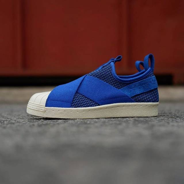 ADIDAS SUPERSTAR SLIP ON BLUE