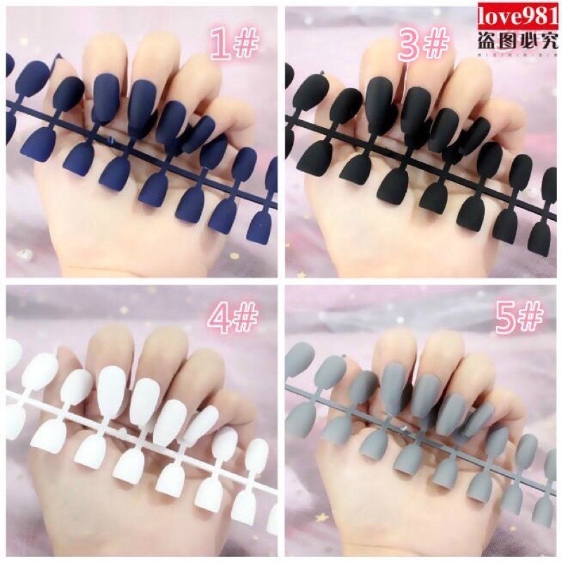 `ღ´ PHINKL `ღ´ (isi 24) kuku palsu tinggal tempel dov nail art fake extension panjang