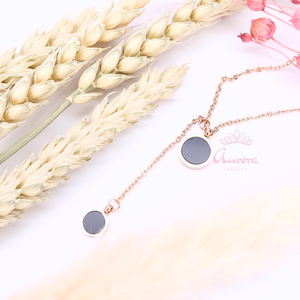 Kalung Two Black N7 by Aurora Jewelry®