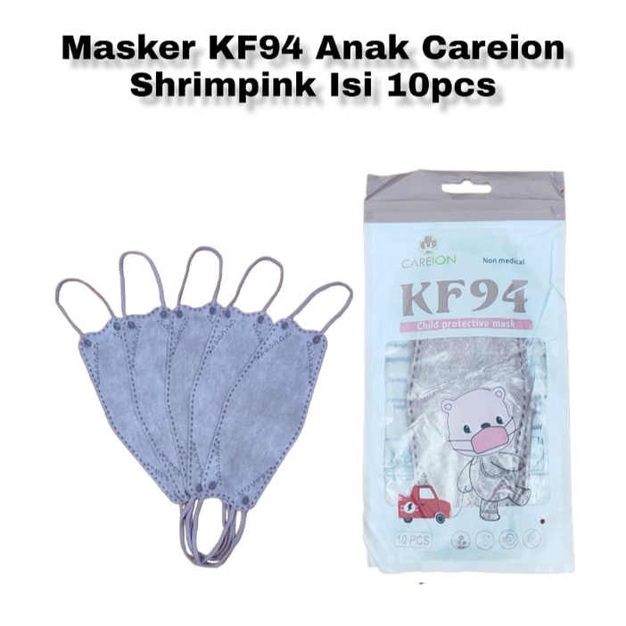 MASKER KF94 ANAK CAREION MASKER KF 94 ANAK 4PLY DISPOSABLE MASK ISI 10