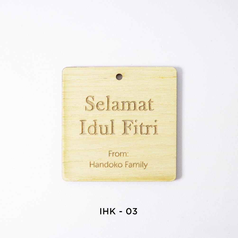 Idul Fitri Hampers Tag | Kayu | IHK 03