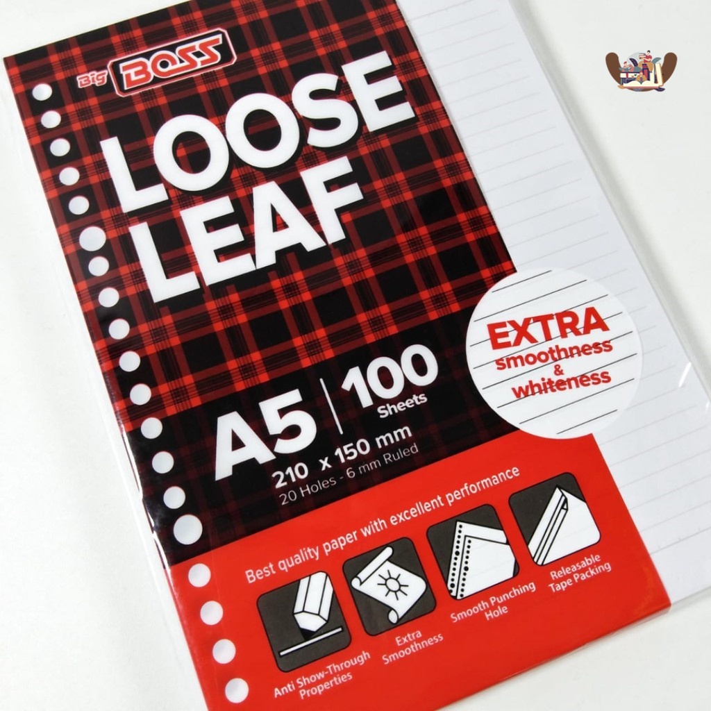 

Loose Leaf A5 isi 100 lembar GARIS - kertas binder