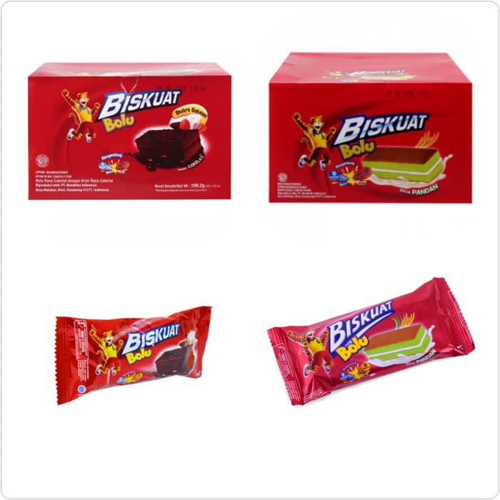 

Biskuat Bolu (Coklat/Pandan) Box