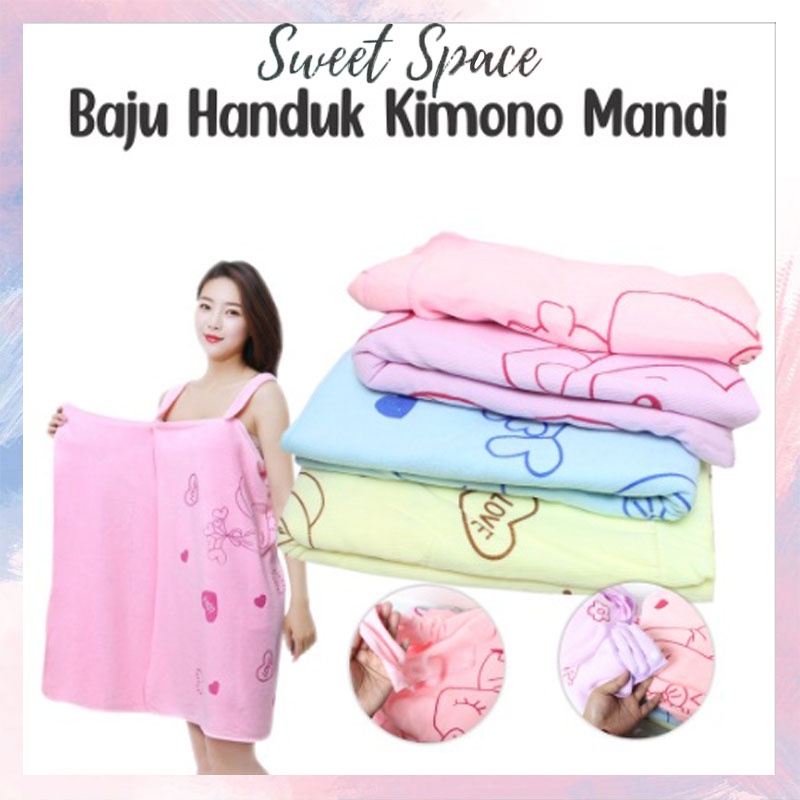 HANDUK BAJU WEARABLE TOWEL WARNA WARNI [SWEETSPACE]