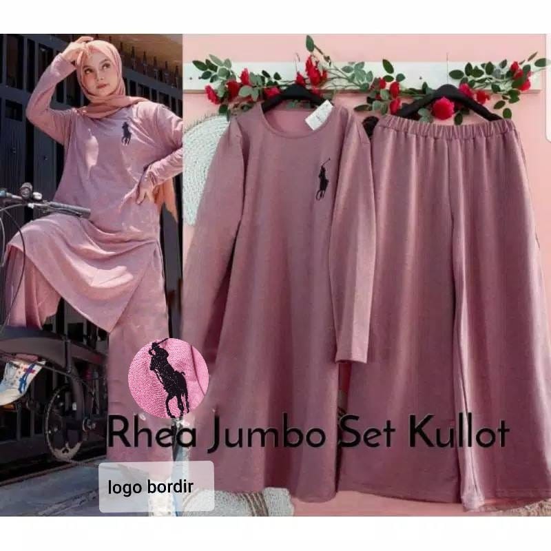 XC - SETELAN RHEA JUMBO / SETELAN CELANA TUNIK RHEA BIG SIZE JUMBO / SETELAN RHEA BORDIR