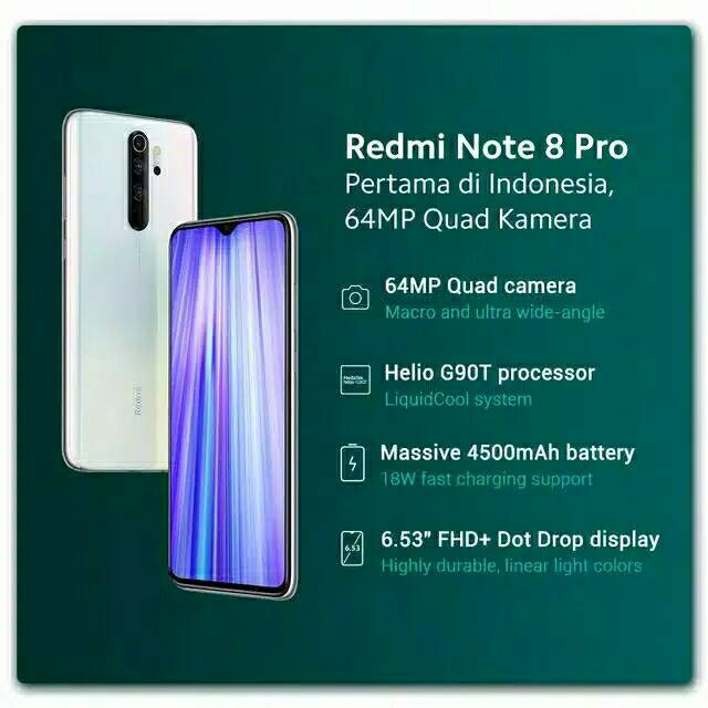 Xiaomi Redmi Note 8 Pro Ram 6gb 128gb Resmi 6gb 64gb 8gb 128gb 8gb 256gb Shopee Indonesia