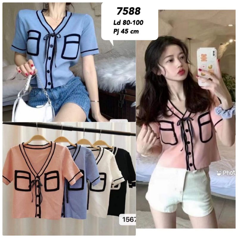 atasan rajut import 7588