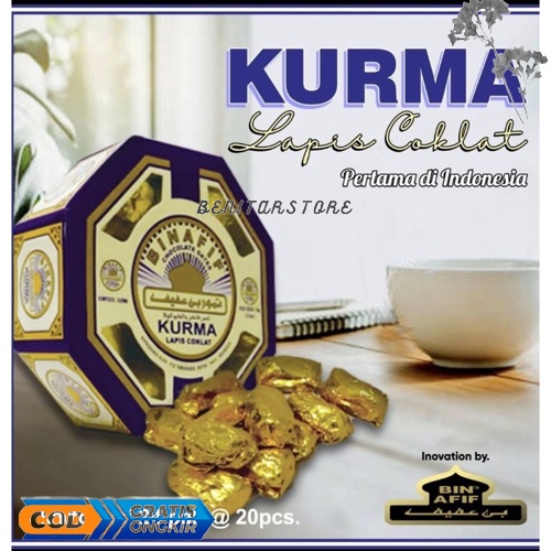 

Kurma Lapis Coklat Bin Afif | Kurma Lapis Coklat Isi 20 Pc | Binafif Coklat | Chocolate Dates