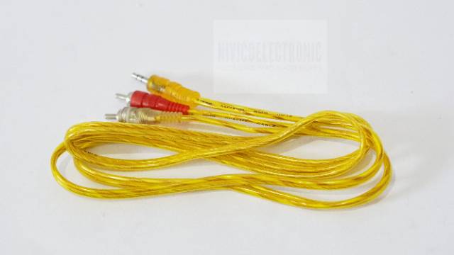 Kabel RCA 2-1 transparan 1.5m