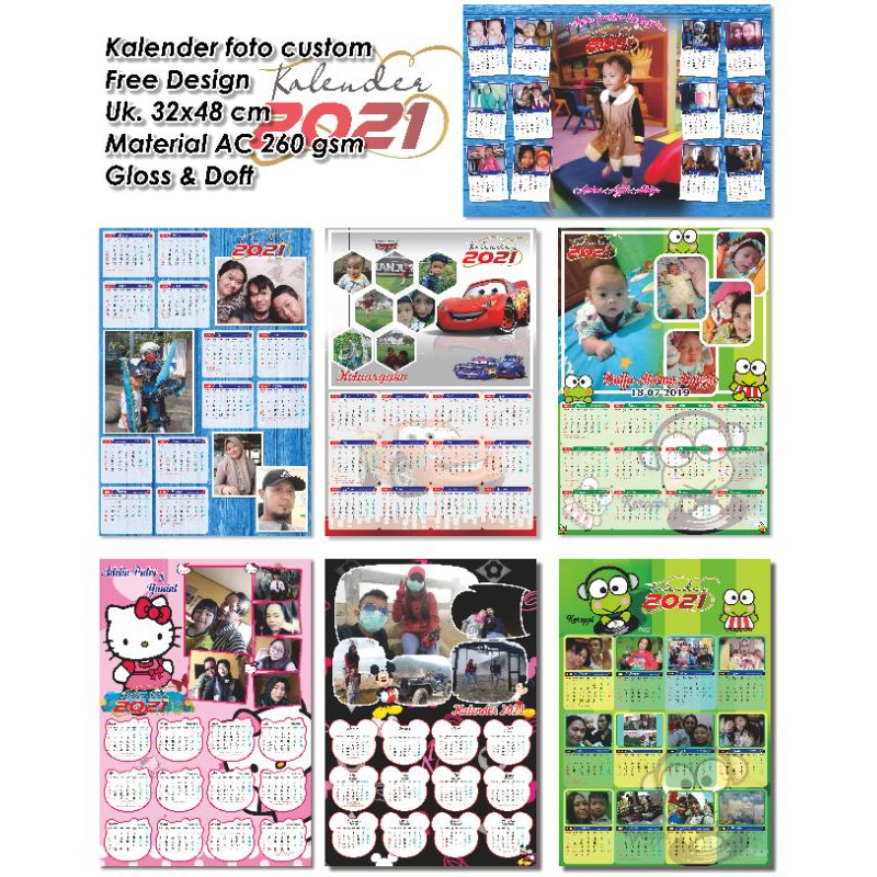 

kalender foto custom 2021