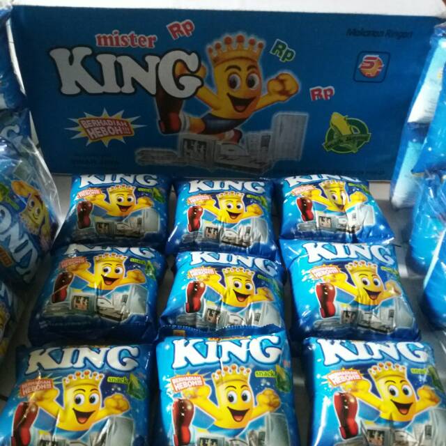

SNACK MISTER KING CHIKI BERHADIAH isi 1 dus 40 pcs