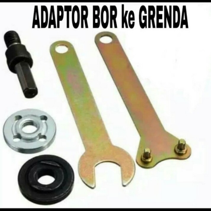 Adapter Bor Gerinda Set Adaptor Baut konektor converter arbor amplas mesin poles potong grinda connector