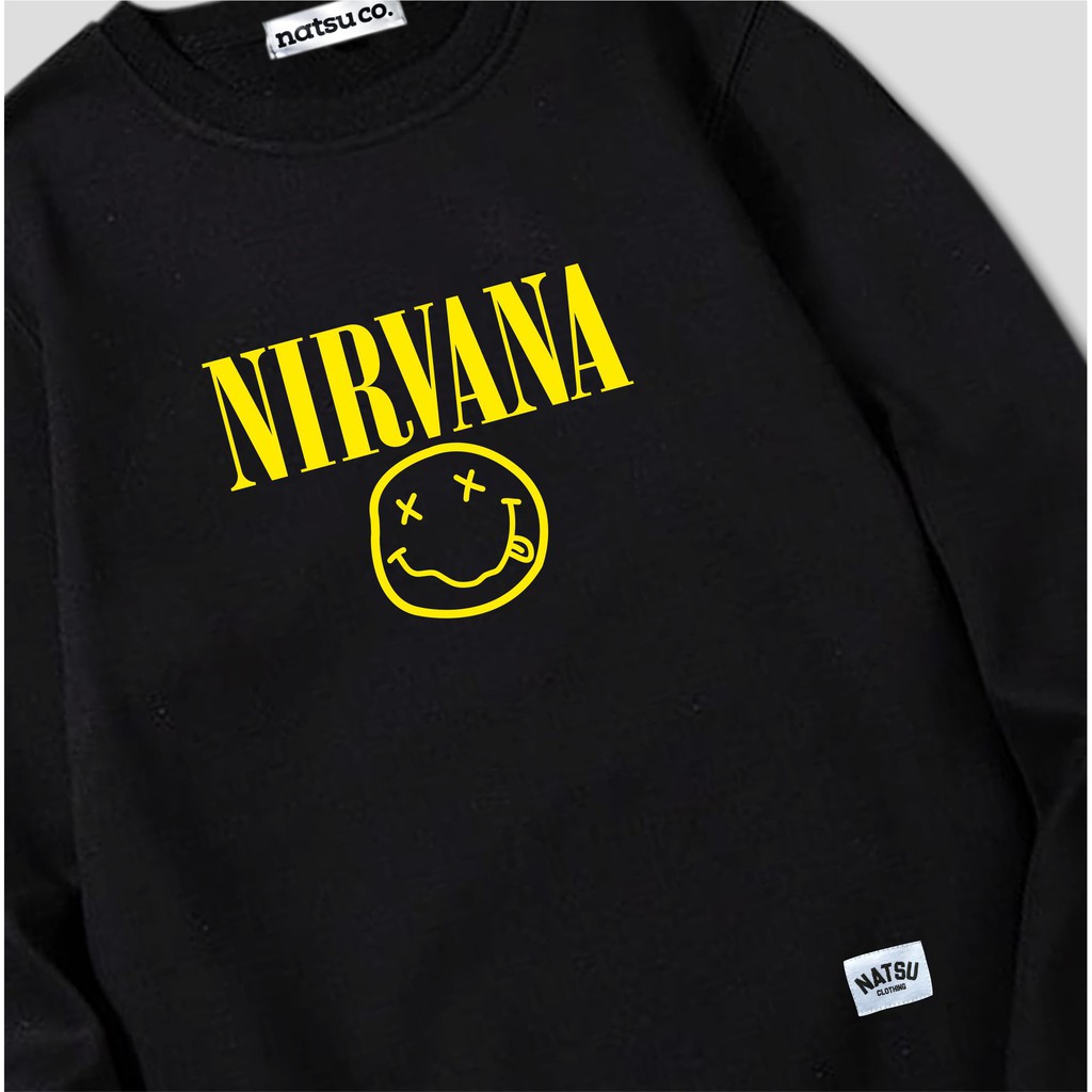 CREWNECK Sweater Band Metal Luar NIRVANA / Crewneck Musik / Sweater Musik Original / Sweater Distro