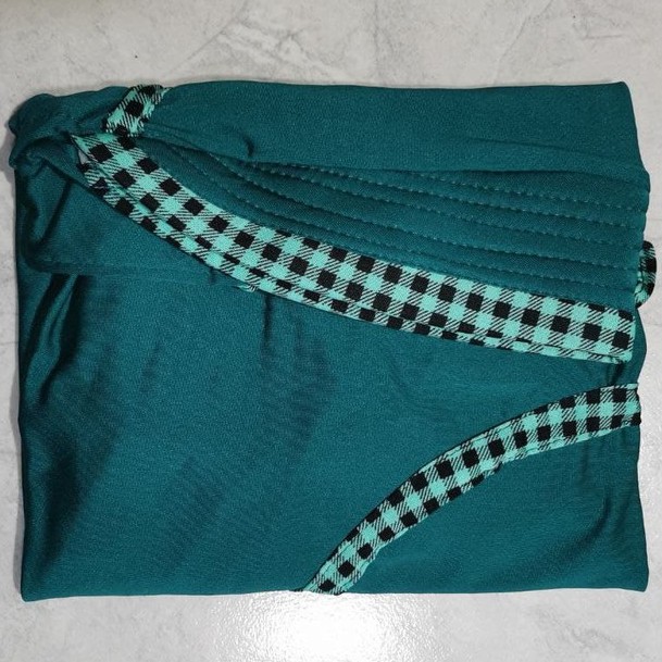 [COD] Termurah -  Jilbab Instan Serut Kotak | Hijab Serut Inayah Jilbab Jersi Serut Jersey Jumbo-Toska