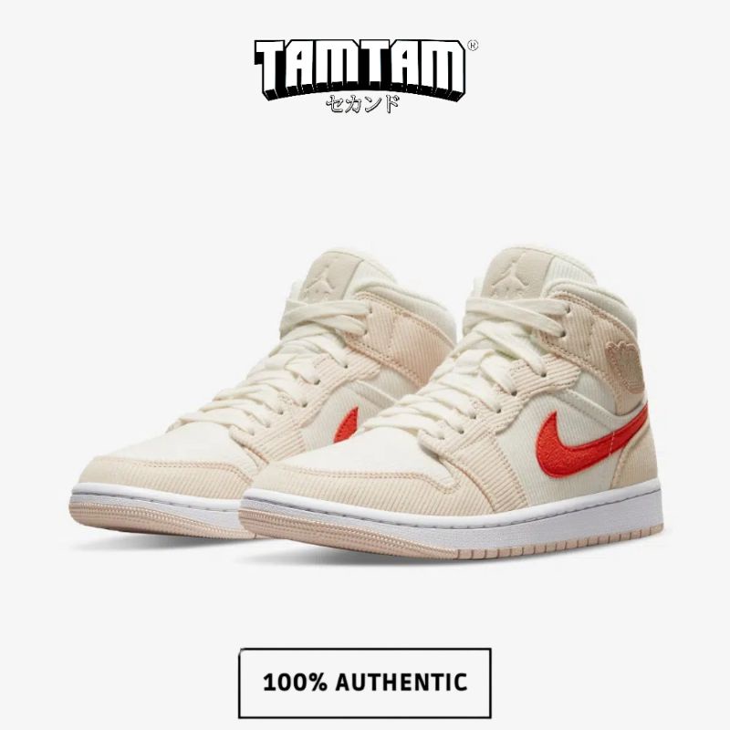 NIKE AIR JORDAN 1 MID CORDUROY SUEDE ORIGINAL