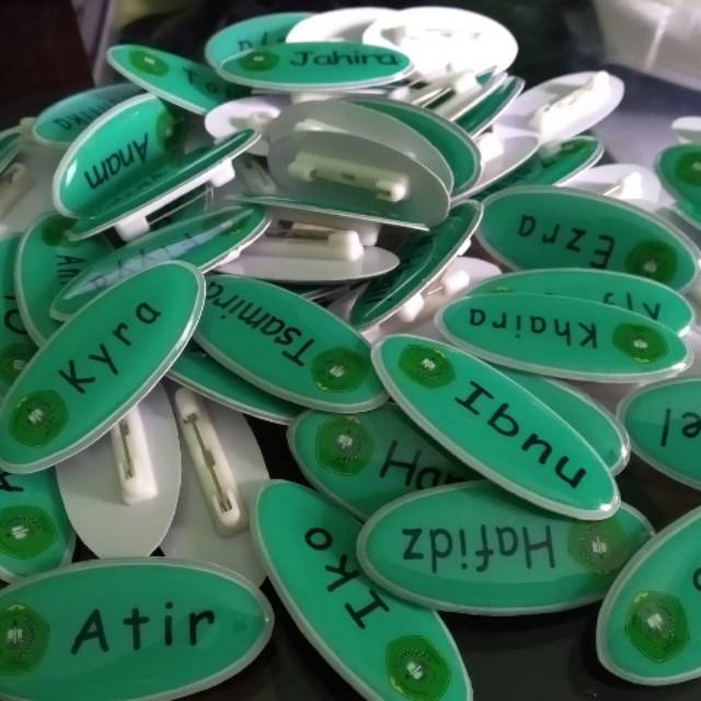 

Nametag pvc oval