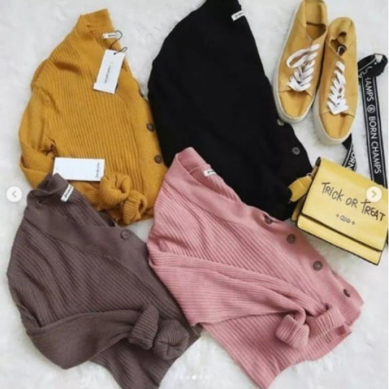 Cardigan Crop Cancing Batok