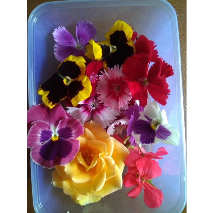

b01n1nh Big Mix Edible Flower- Komplit 12Macam Bunga Ds201Fs