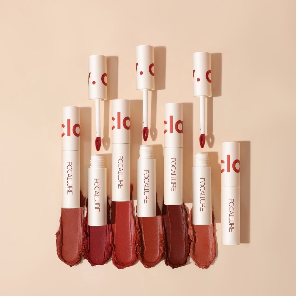 ❤ MEMEY ❤ FOCALLURE Lip Clay Pillowy True Matte Liquid Liptick FA179 ✔️BPOM Lip Cream