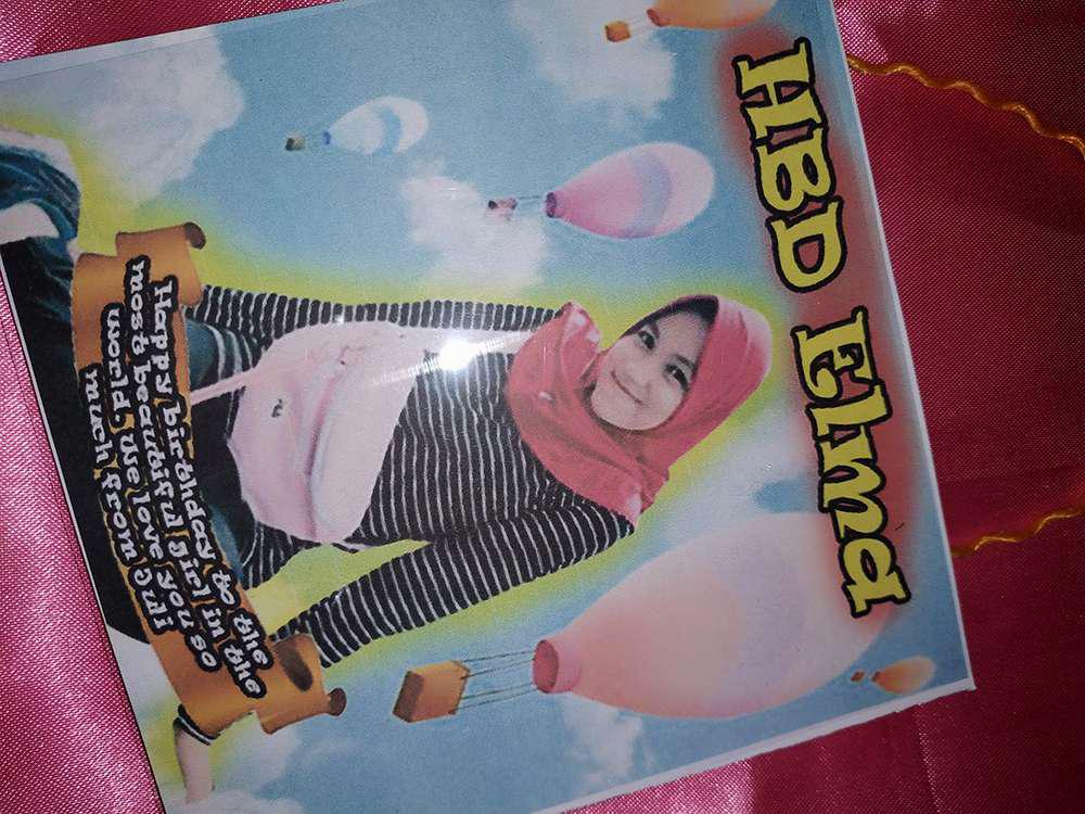 Walldecor 15x15 Pajangan Murah Souvenir Custom Walpaper ( Souvenir Ulang Tahun Anak Hiasan Dinding )