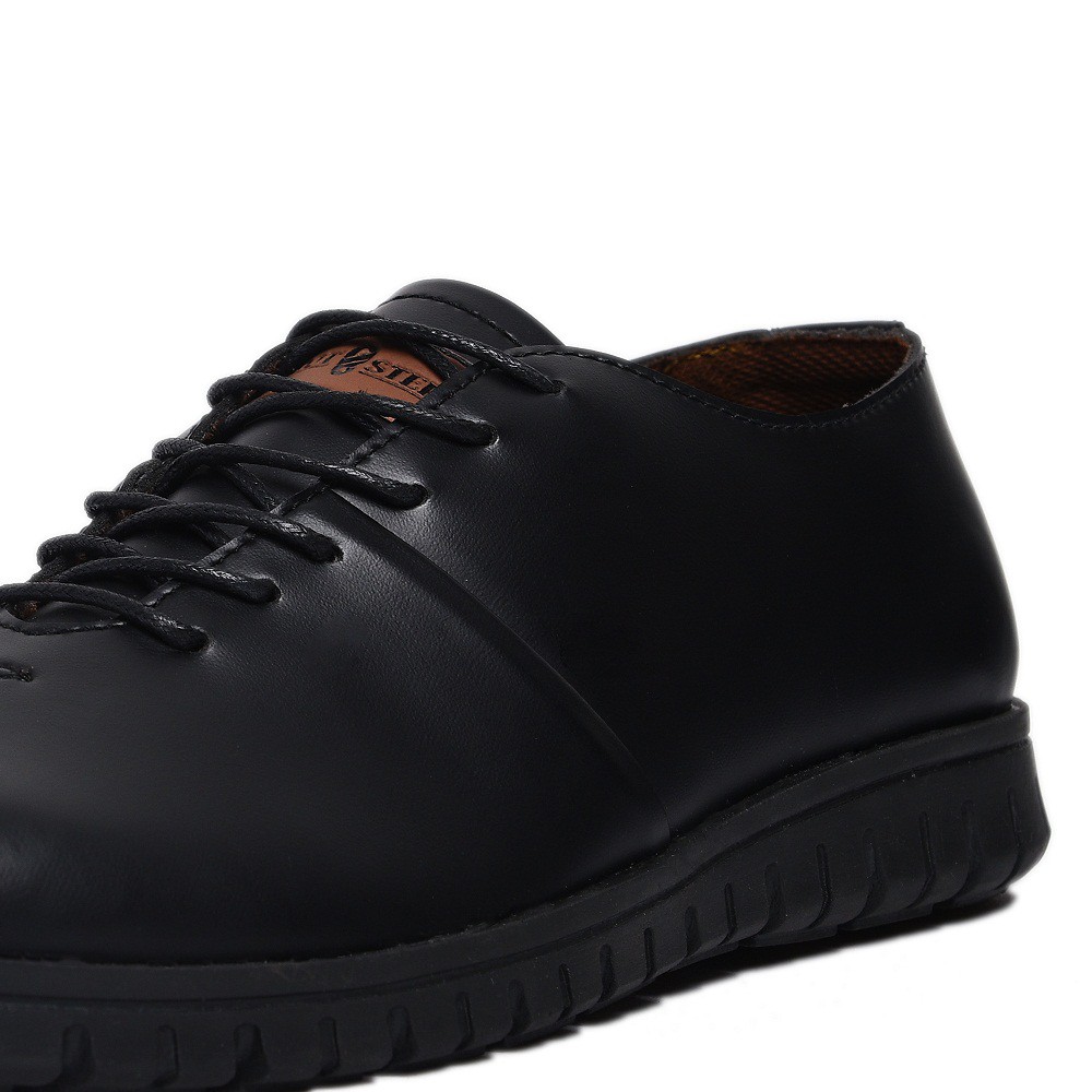 Sepatu Pantofel Klasik Pria Cowok Derby Pantopel Original Footwear | Sahara Black | FORIND x FSTP