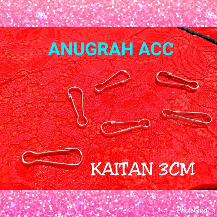 

E0440F Kaitan Untuk Dompet 1Bks Isi 12Pcs Ukuran 2.5Cm Dan 3Cm Fv0101