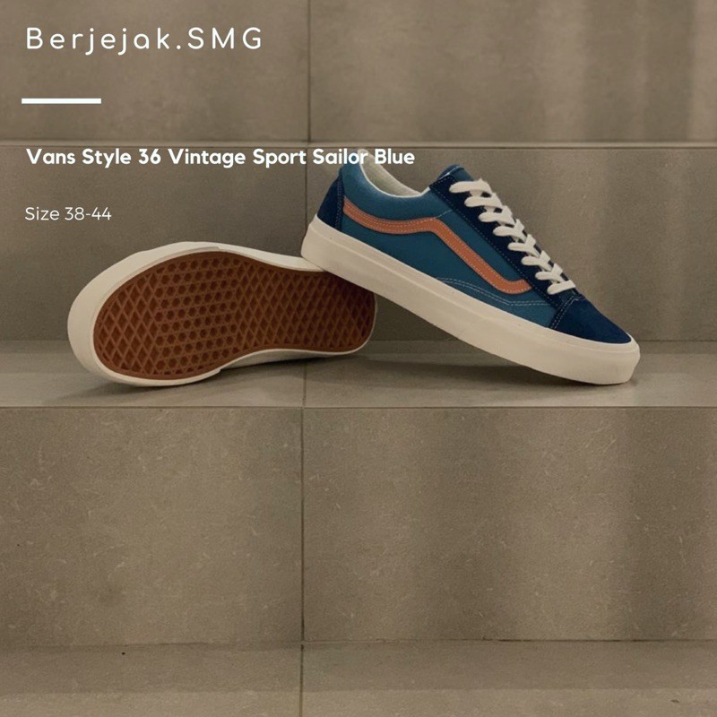 

VANS STYLE 36 VINTAGE SPORT SAILOR BLUE ORIGINAL | FREE PAPERBAG/TOTEBAG, KEYCHAIN, STICKER VANS