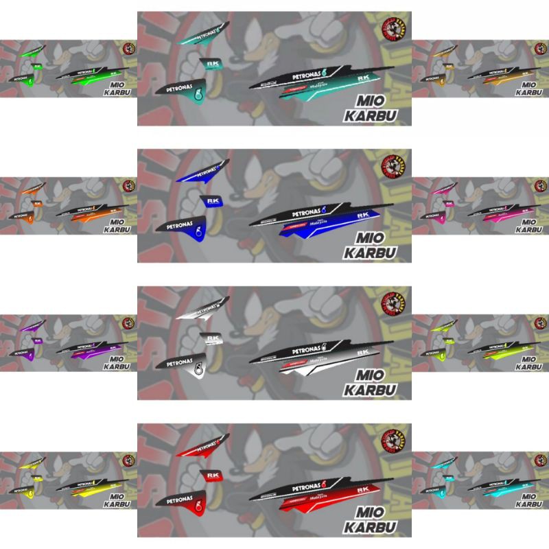 striping variasi yamaha mio sporty petronas series