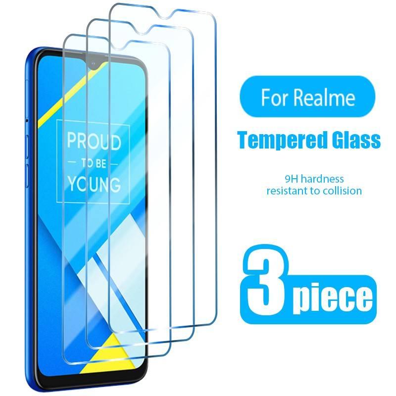 3PCS Tempered Glass for Realme XT C3 GT neo C11 C17 C21 X50M X2 Pro 5G Screen protector for Realme 7 8 Pro 6 5G 6i X7 7i glass