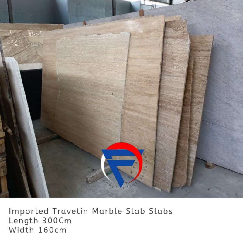 Lembaran marmer travertin harga perlembar
