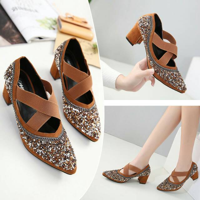 Monna Vania Heels 6 cm Original Import Batam