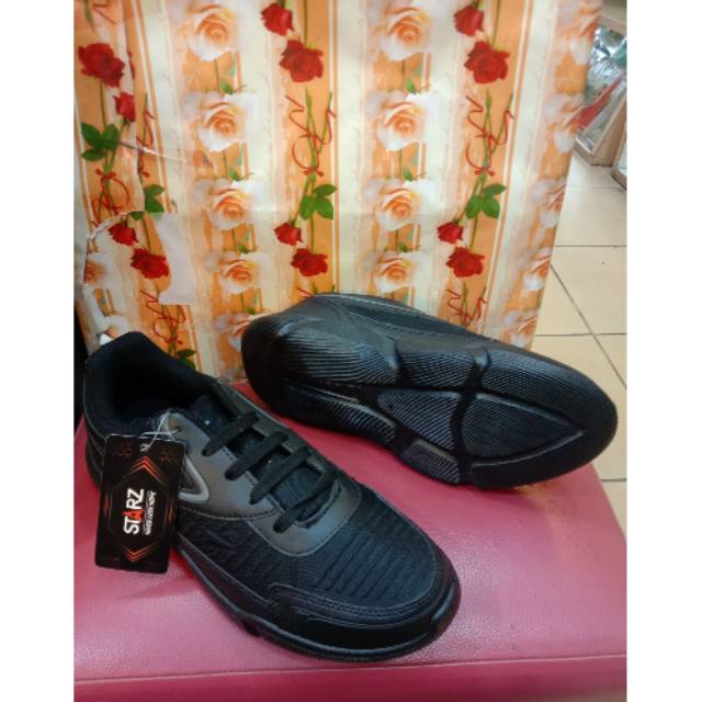 Sepatu sekolah murai hitam starz