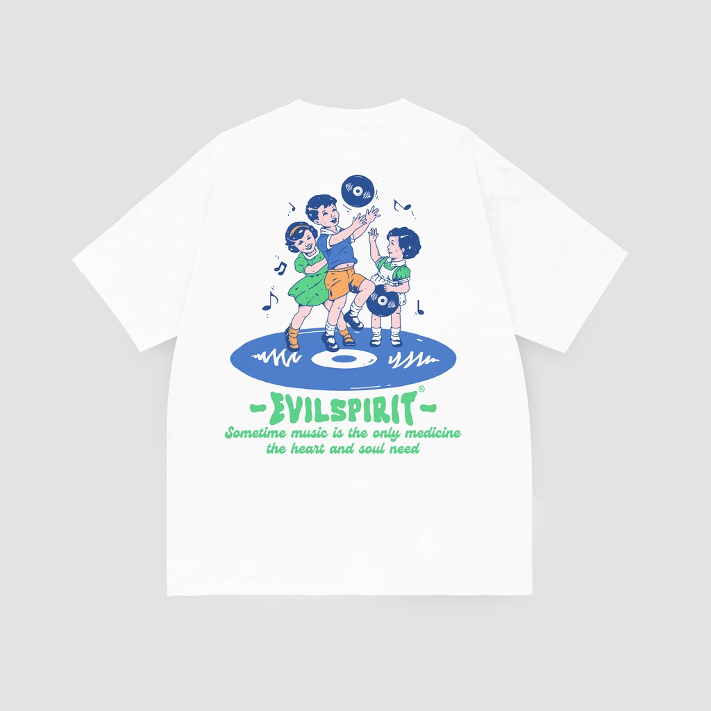 EVILSPIRIT KAOS OVERSIZE HEAVYWEIGHT 16S - KITYZA WHITE UNISEX