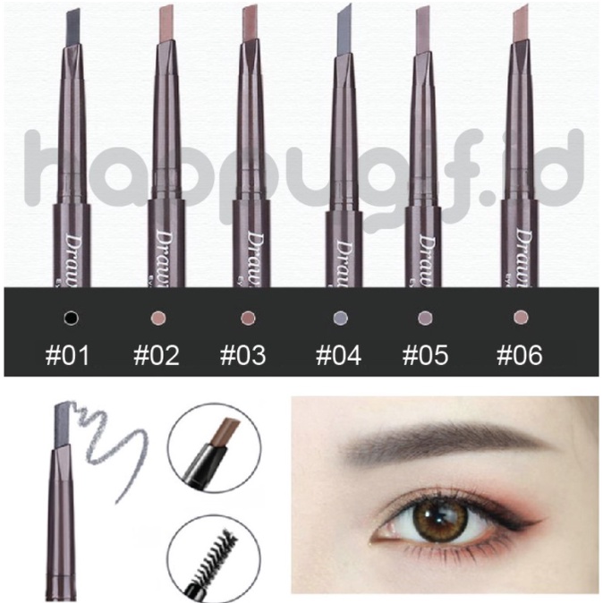 LAMEILA Geometry Colors Eyebrow Pensil Alis Double Heads LA005 783