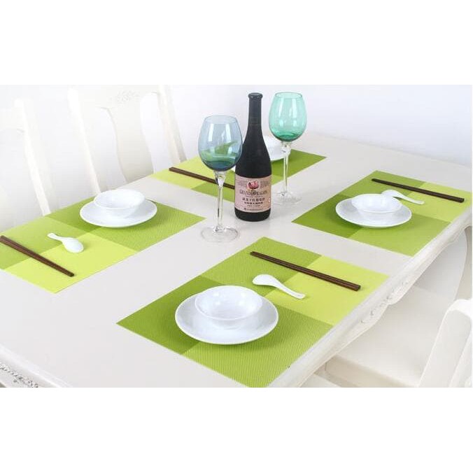 Tatakan piring bahan pvc alas makan anti slip table 