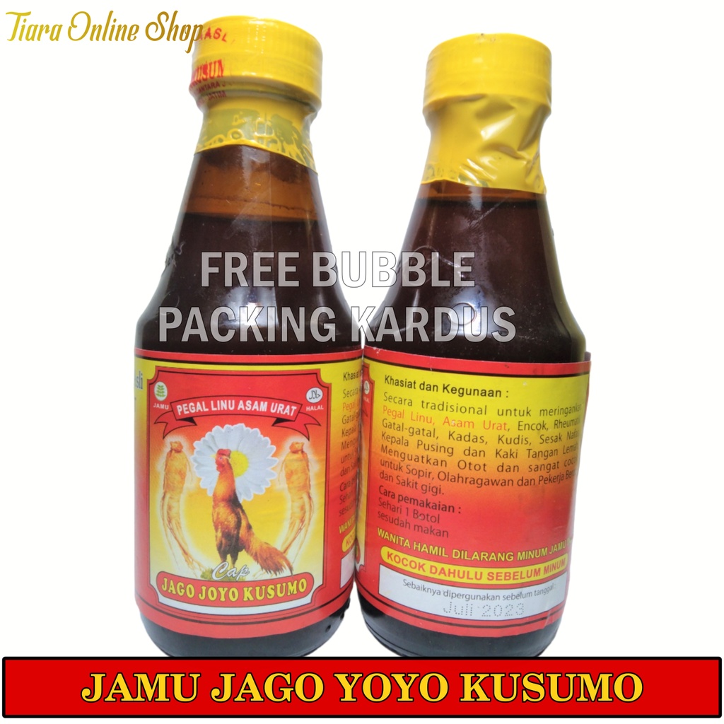 Jamu Jago JOYOKUSUMO Asli | Asam urat Pegal Linu Nyeri 150 ml