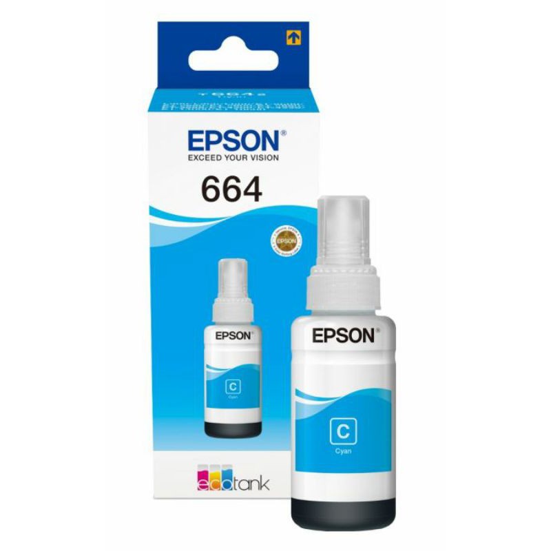 Tinta Original T664 Untuk Printer Epson L350 L355 L360 L365 L455 L550 L555 Original