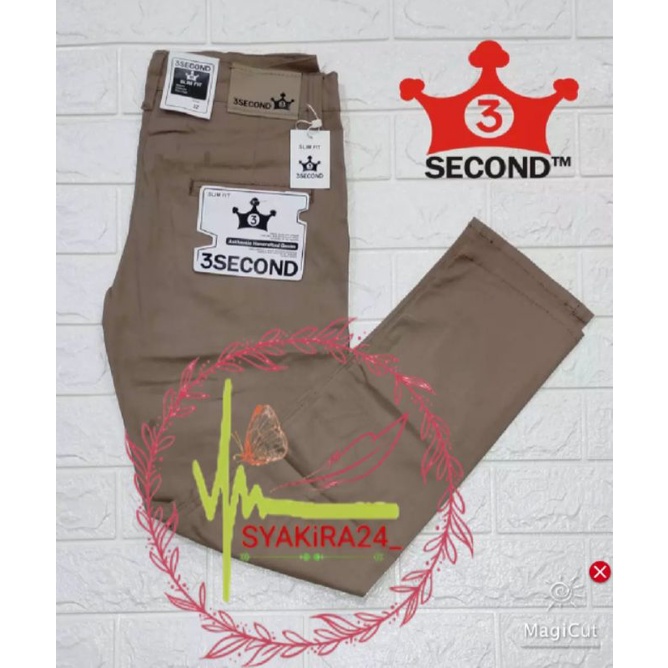 PAKET USAHA 3SECOND CHINO PANJANG isi 6psc