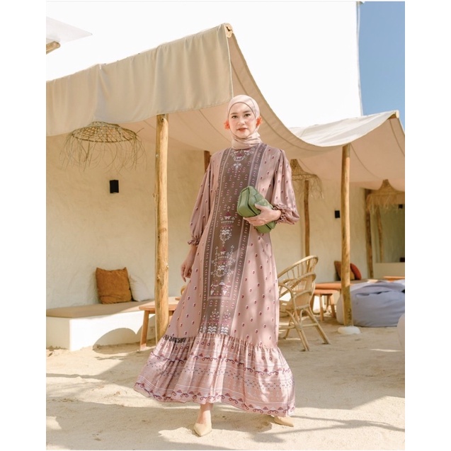 Madeena Dress Rose Gold S/M Haidee Orlin