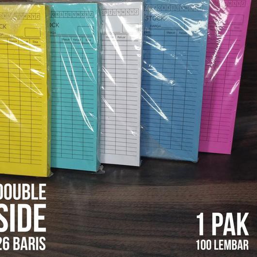 

MuRah!! [Pak - 100 Lembar] Kartu Stok A5 - Catatan Stock Gudang Putih Promo.,.,