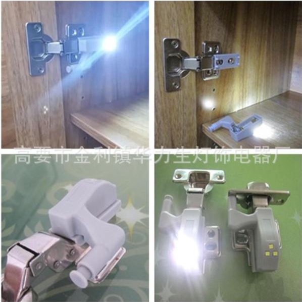 Termasuk Baterai Lampu LED Engsel Sendok / Accessories Lemari Modern / LED Lamp Lemari / Accessories