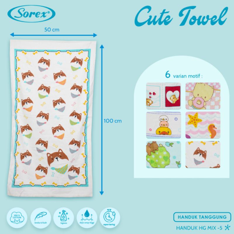 Handuk Bayi | Handuk Anak | Sorex Towel 100 x 50