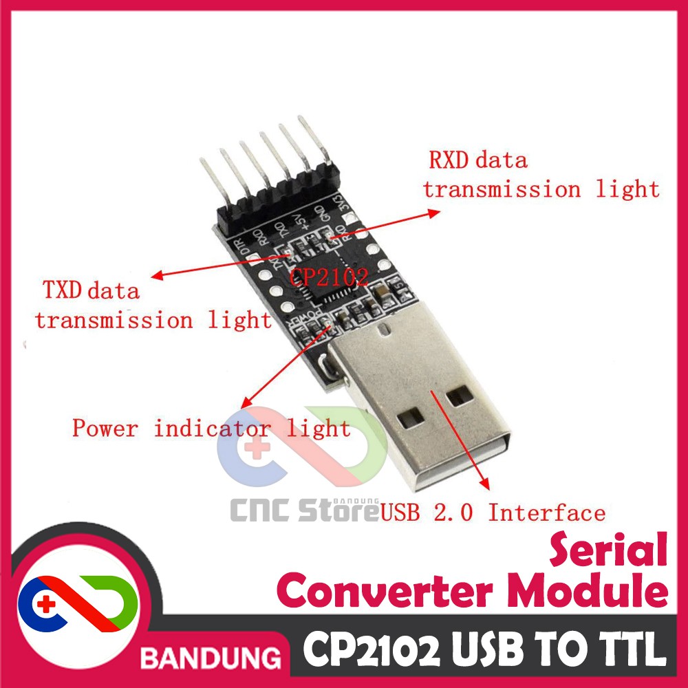 CP2102 USB TO TTL SERIAL CONVERTER MODULE ARDUINO ESP8266 RASPBERRY REPLACE FT232RL