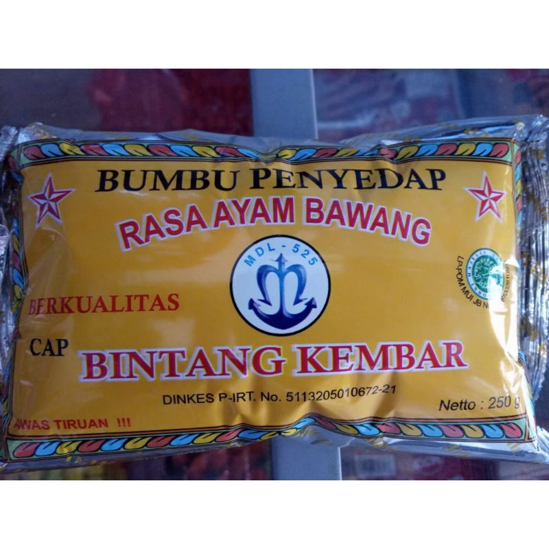 

Bumbu tabur bintang kembar rasa Ayam Bawang murah nett 250 gram - Ucrit food