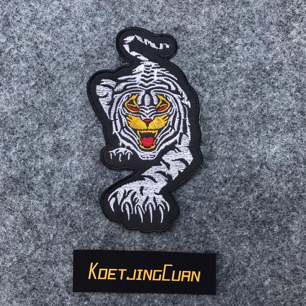 Patch Emblem bordir jahit Macan Tiger I
