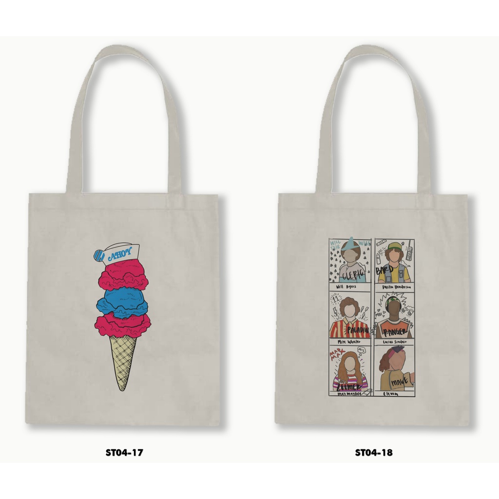 TOTE BAG BLACU - STRANGER THINGS 4 - 04