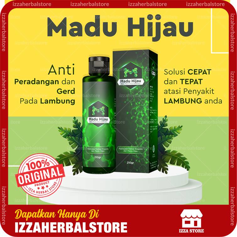 Madu Hijau Mecca Madu Hijau Herbal Lambung Asli 210 Gram Mengatasi Maag Dan Infeksi Lambung Green Honey Mecca Atasi Masalah Lambung