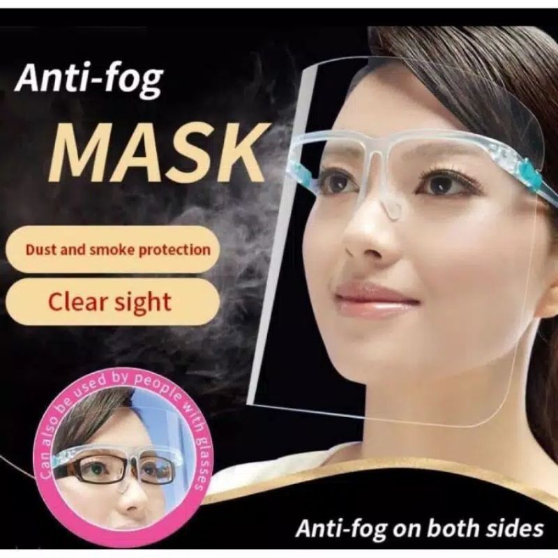 FaceShield Kacamata Pelindung wajah dengan kacamata