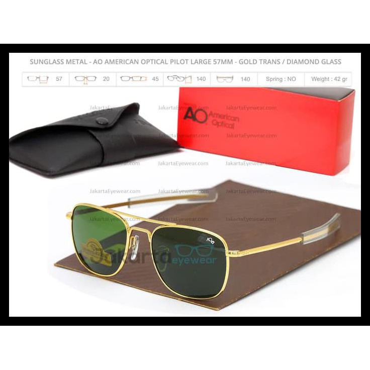 Sale Kacamata Sunglass Pilot - Ao American Optical Pilot Large 56Mm